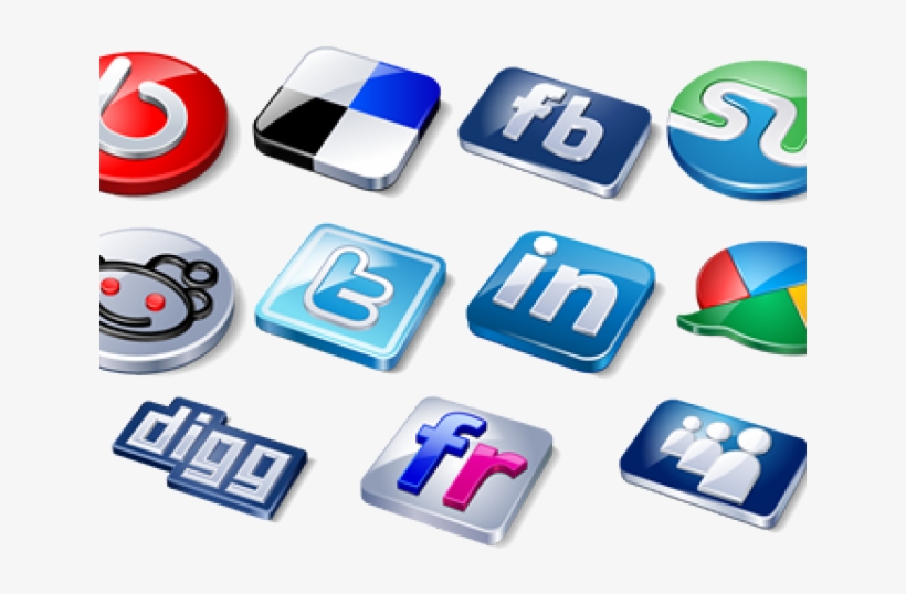 Social Media Icons Clipart Management - Social Media, transparent png download