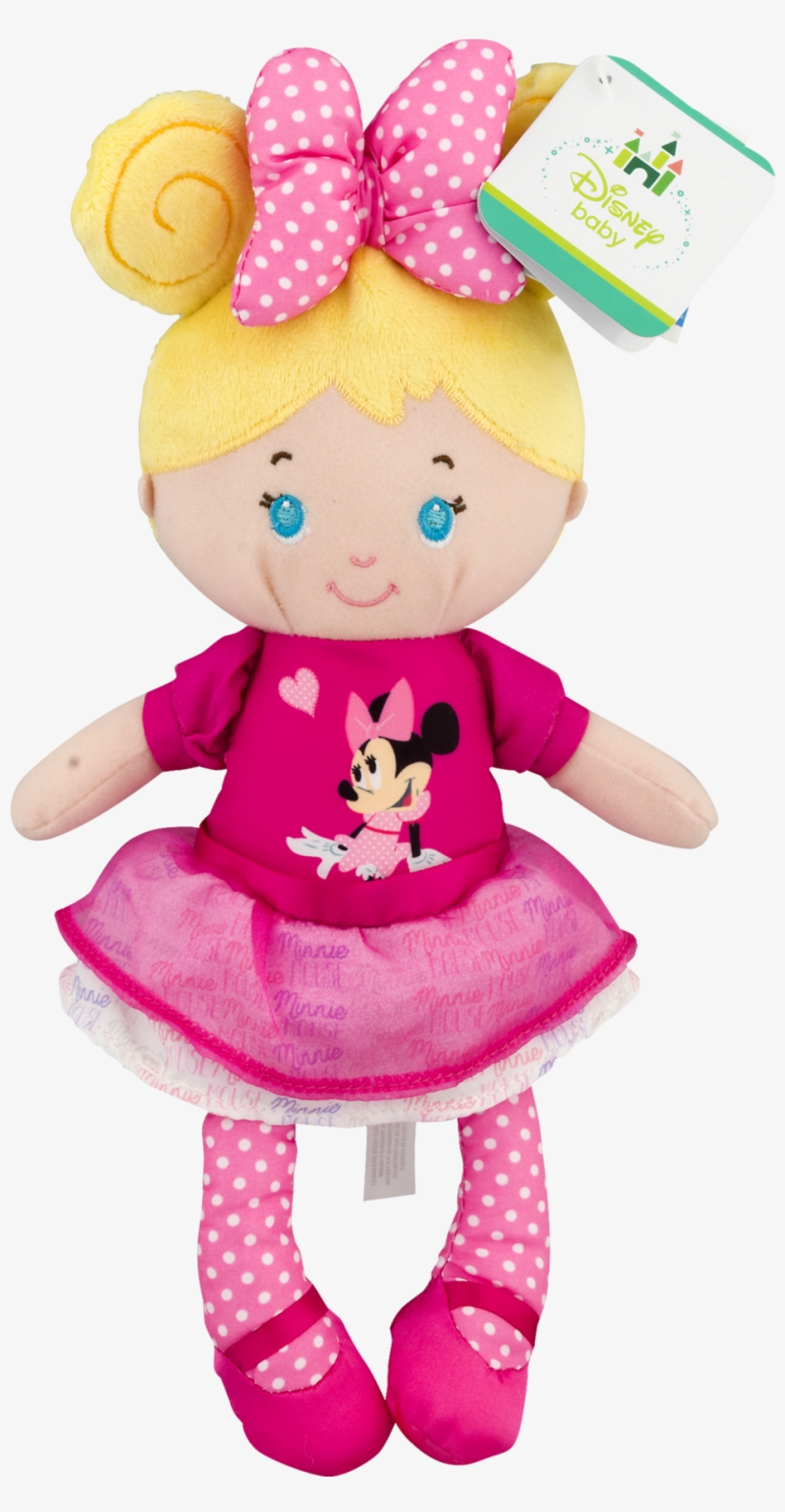 Disney Baby Minnie Mouse Blonde Plush Doll, transparent png download