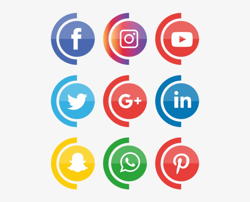 Download Social Media Icons Set - Logos De Facebook Instagram Y ...