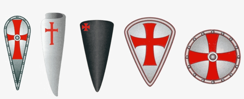 Divers Écus Et Boucliers Des Templiers Schilder Der - Knights Templar, transparent png download