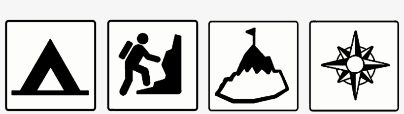 Rock Gym - Camp Icon - Rock Climbing Climber Rectangle Magnet, transparent png download