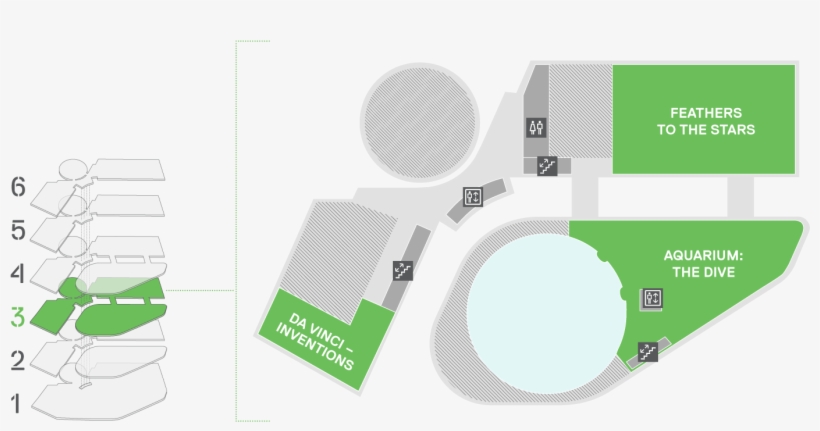 Museum Map - Miami Frost Museum Floorplan, transparent png download