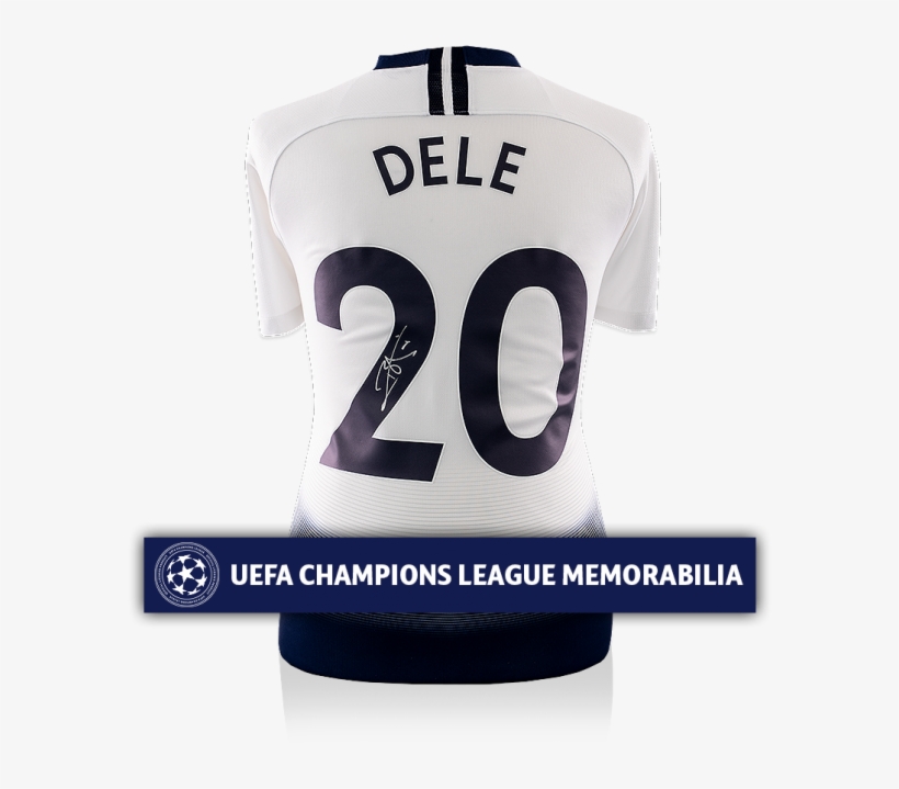 Dele Alli Official Uefa Champions League Back Signed - Dele Alli Signed Tottenham Hotspur Shirt - 2017-2018, transparent png download