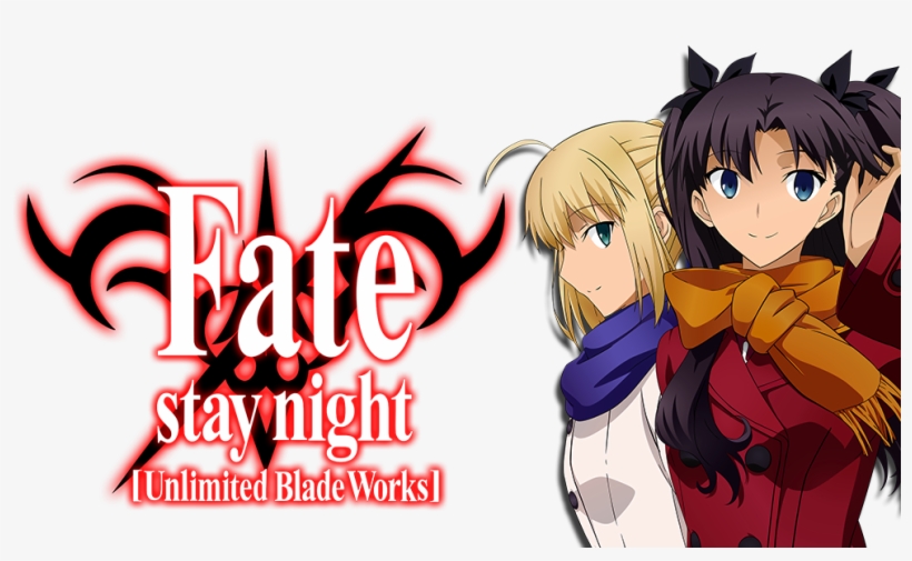 Unlimited Blade Works Image - Rin Tohsaka Saber Anime, transparent png download