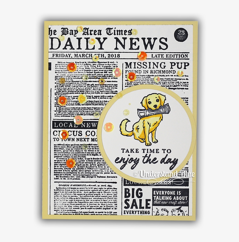 Dog Card By Understand Blue - Vintage Advertisement, transparent png download
