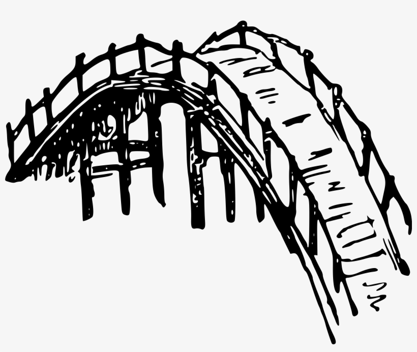 Clipart - Bridge Png Black And White PNG Image | Transparent PNG Free
