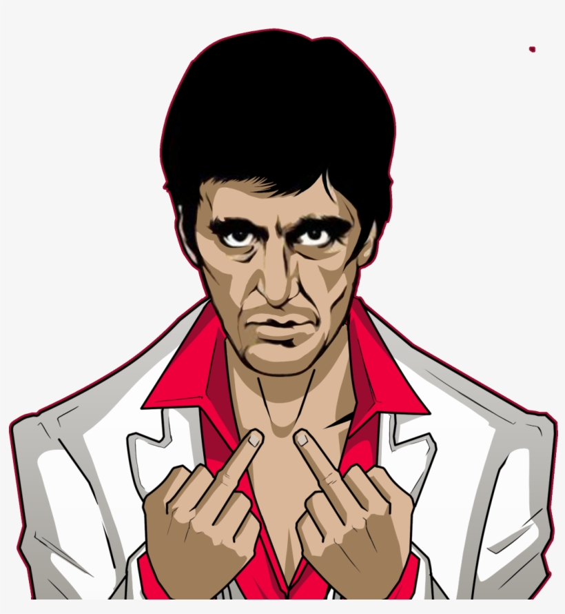 Scarface Pocket T-shirt - T-shirt, transparent png download