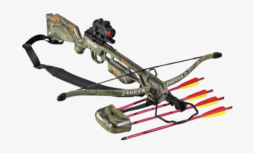 Jaguar Crossbows 175 Lb Recurve Camo Crossbow - Jaguar 175lb Crossbow, transparent png download