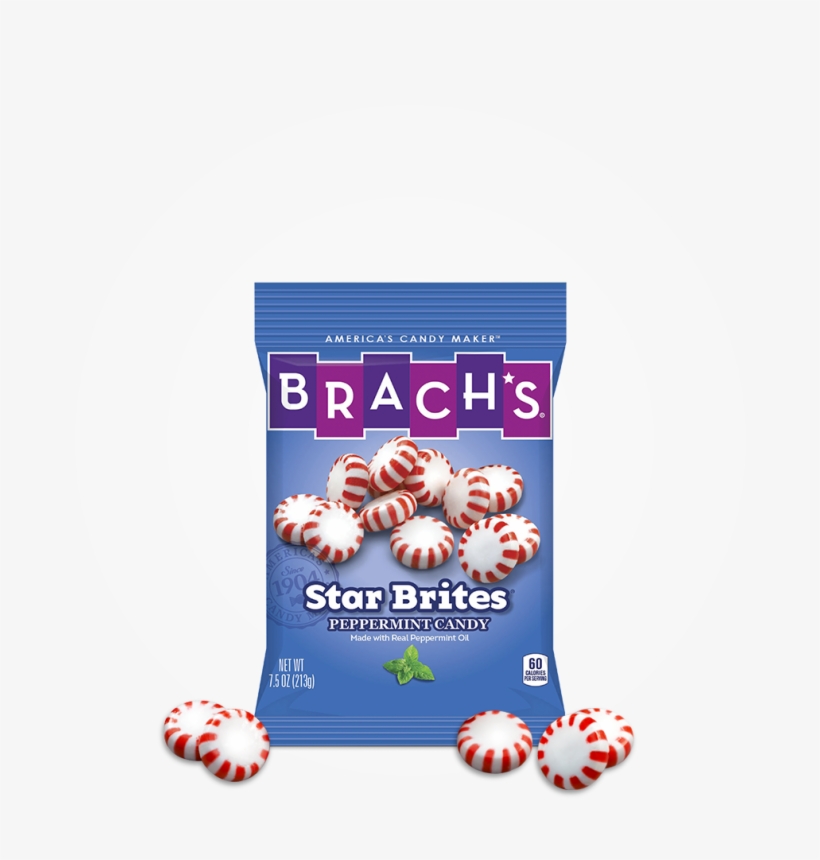 Brachs Star Brite Peppermints Are Vegan Accidentally - Ferrara Candy Company Star Brites Peppermint Individually, transparent png download