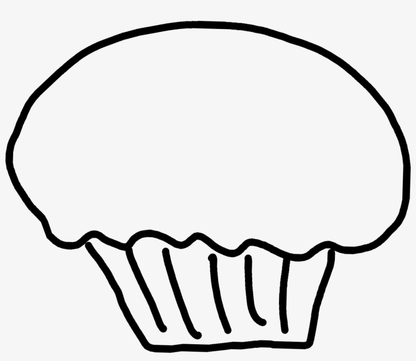 Clipart Info - Cupcake Clipart Black And White, transparent png download