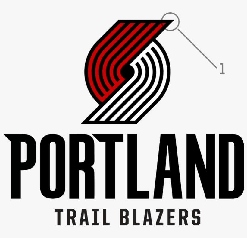Detail-one - Trail Blazers Logo 2017, transparent png download