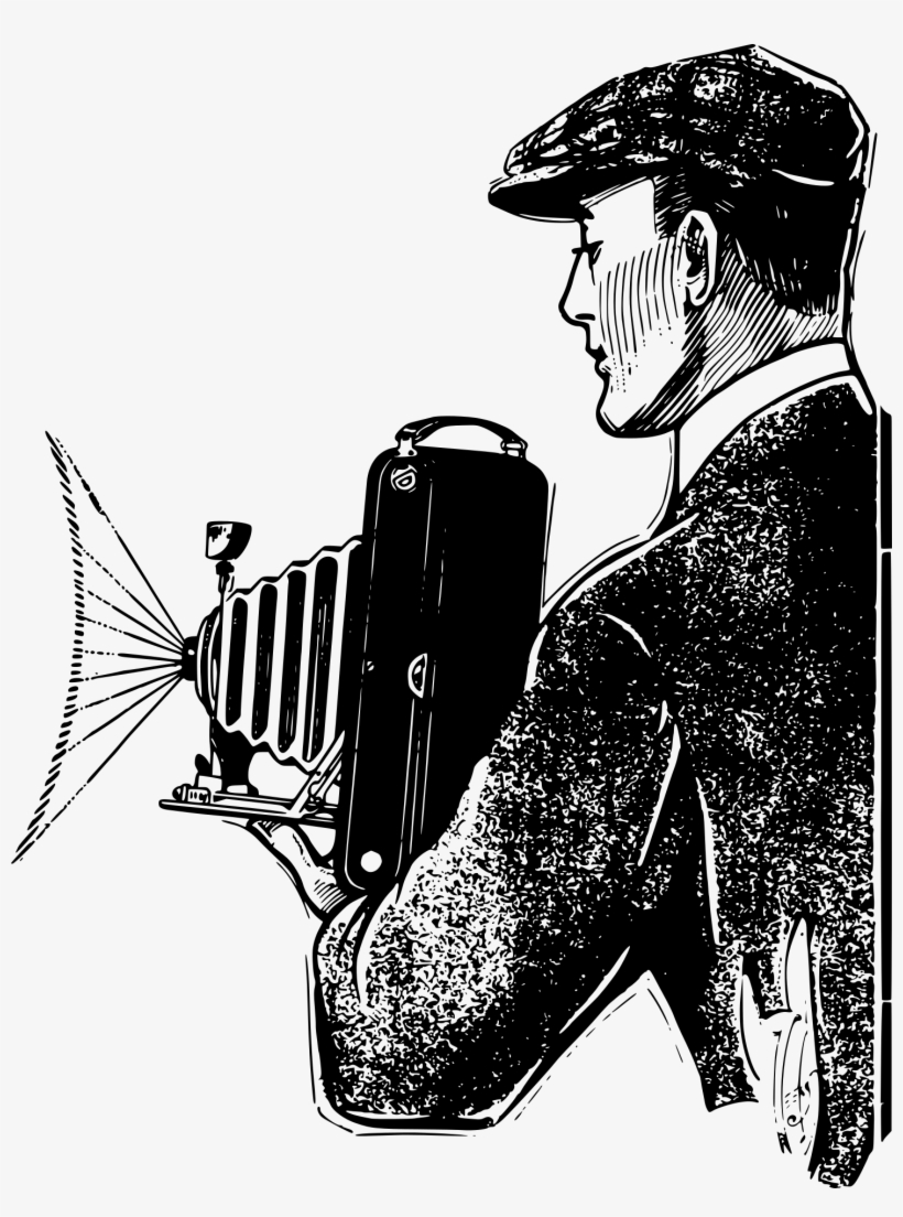 Vintage Photographer - Vintage Film Camera Png, transparent png download