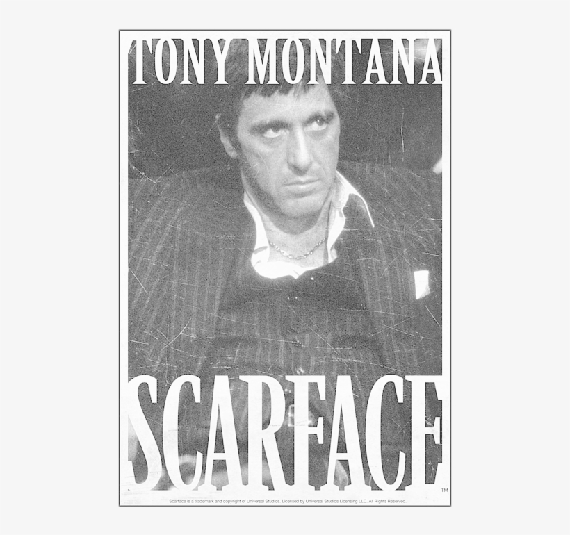 Click And Drag To Re-position The Image, If Desired - Scarface/business Face - S/s Women's Tee - White, transparent png download