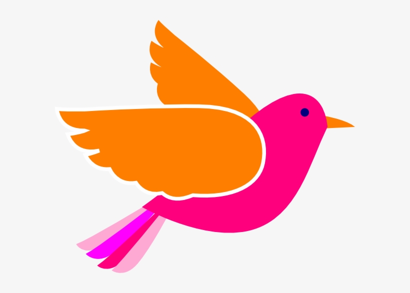 Pink Birds Svg Downloads - Clip Art Bird Png, transparent png download