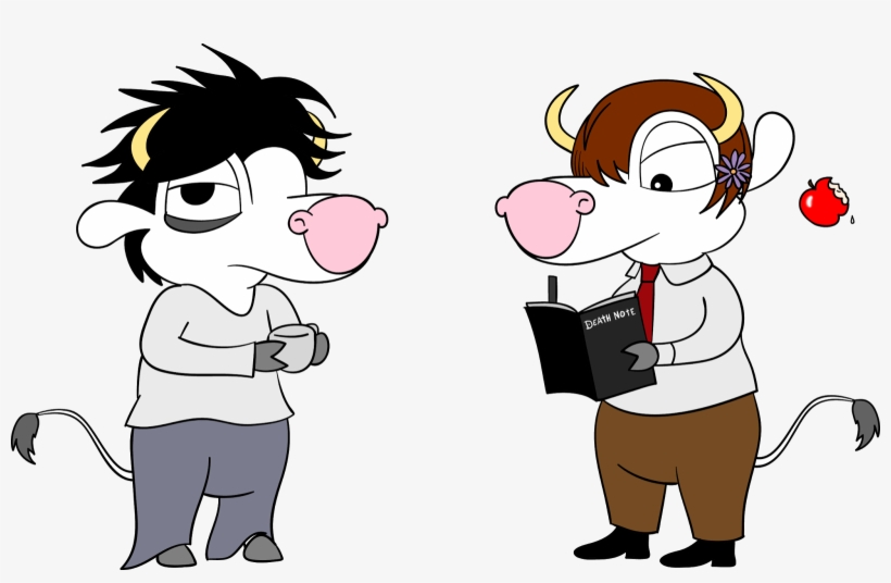 Cowsplay - Death Note - Cartoon, transparent png download