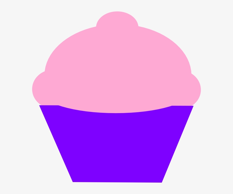 Pink And Curple Cupcake Svg Clip Arts 594 X 601 Px, transparent png download