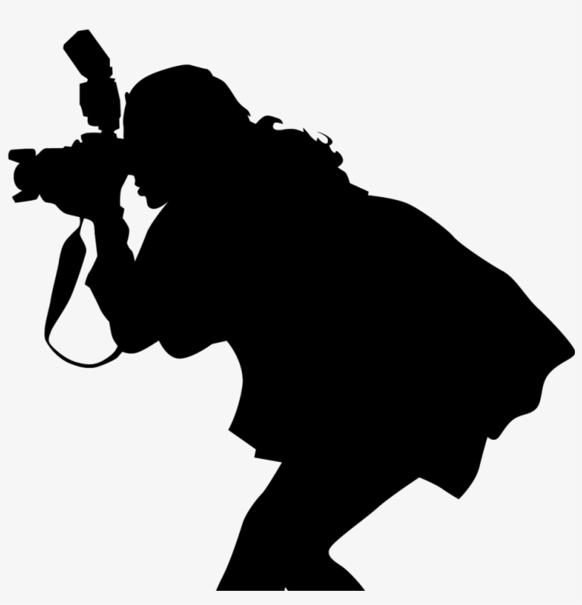 Female Photographer Silhouette At Getdrawings - Photographer Silhouette Png, transparent png download
