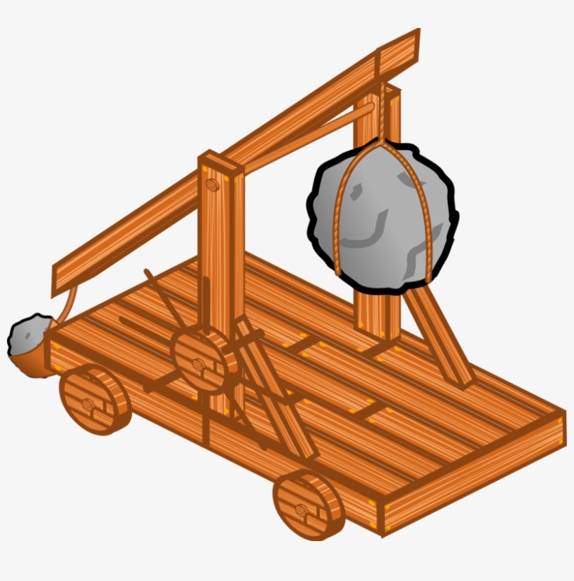 This Graphics Is Trebuchet About Catapult, D, Medieval, - Catapult Clipart, transparent png download