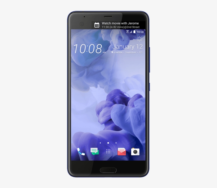 Htc U Ultra 64 Gb Sapphire Blue Front - Htc U Ultra Sapphire Blue, transparent png download