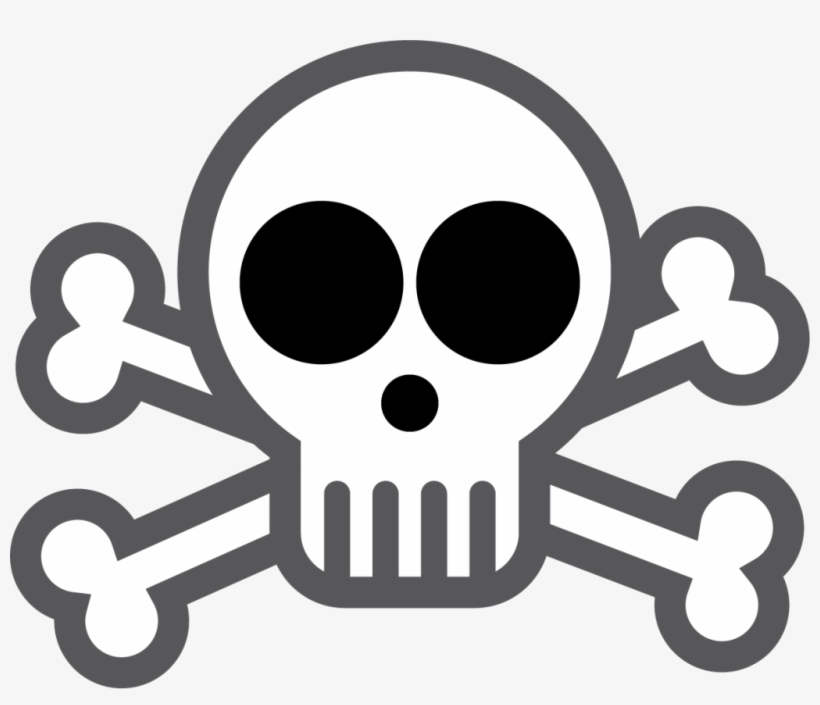 Skull And Bones Vector Art - Skull With Bones Clipart, transparent png download