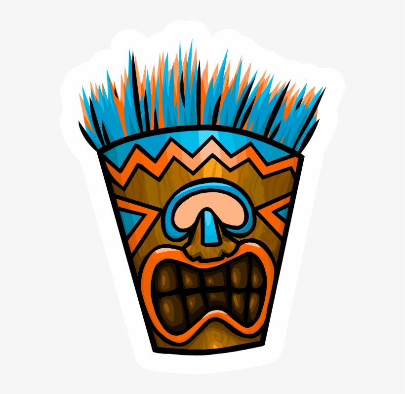 Tiki Mask Pin - Tiki Mask Png, transparent png download