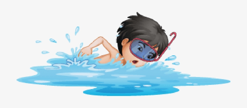 Little Boy Swimming Clipart The Arts Image Pbs Learningmedia - Swimming Clipart, transparent png download