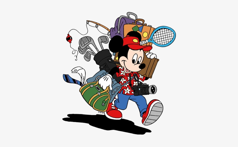 Mickey Going On Vacation - Mickey Mouse, transparent png download