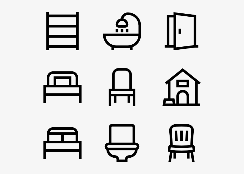Furniture Linear - Date Time Venue Icon, transparent png download