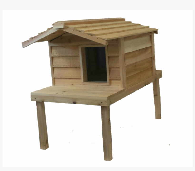 Ships Free Large Cedar Insulated Cat Or Small Dog House - Undercover Pet Houses Large Cedar Insulated Cat, transparent png download