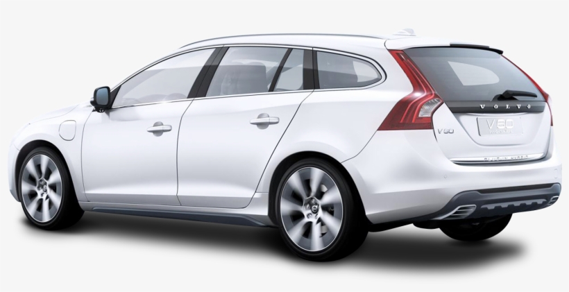 Volvo V60 Hybrid Silver Car Png Image - Volvo V60 Hybrid, transparent png download