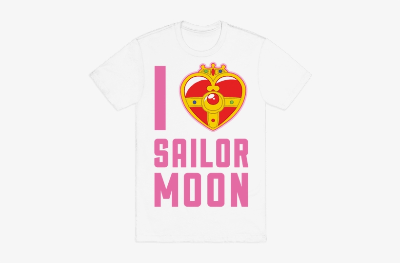 I Heart Sailor Moon Mens T-shirt - Eat Pasta Run Fasta Shirt, transparent png download