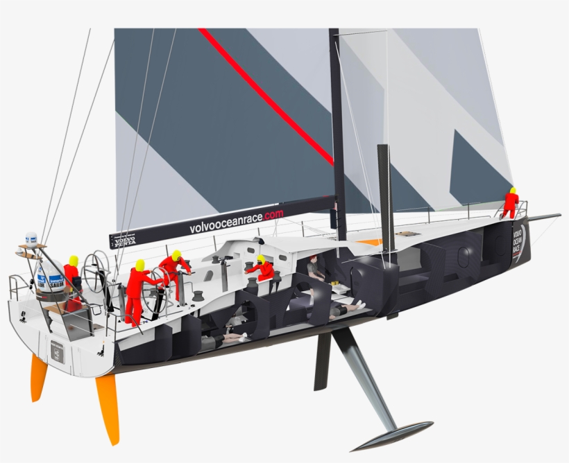 Volvo Ocean Race Boat - Volvo Ocean Race Yacht, transparent png download