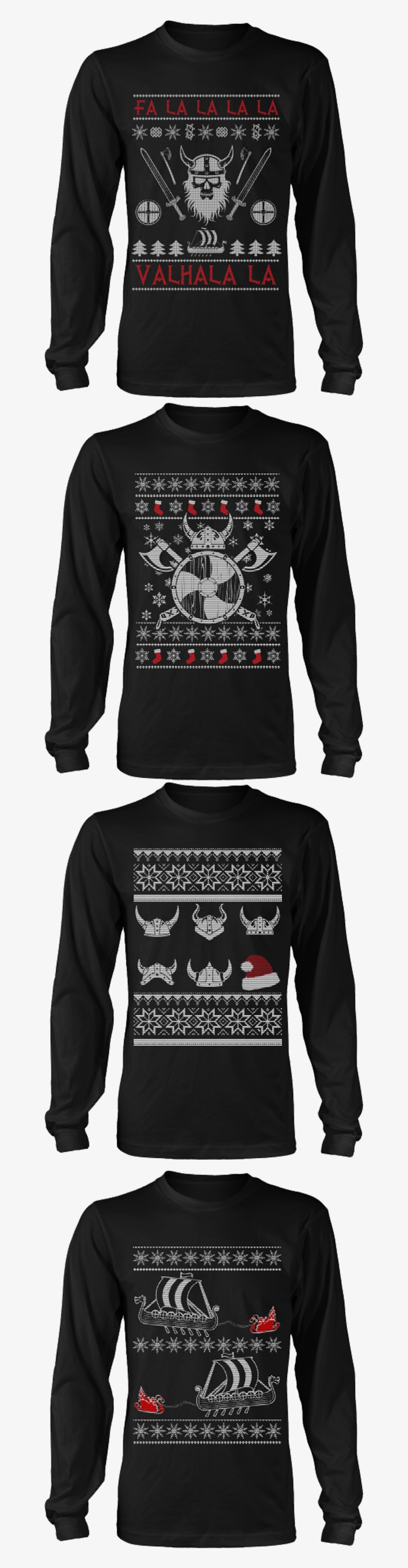 Grab These Viking Ugly Sweater Tees, transparent png download