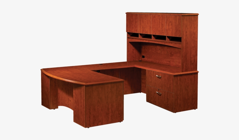 Pacifica Executive U Right W/ Hutch - Computer Desk, transparent png download