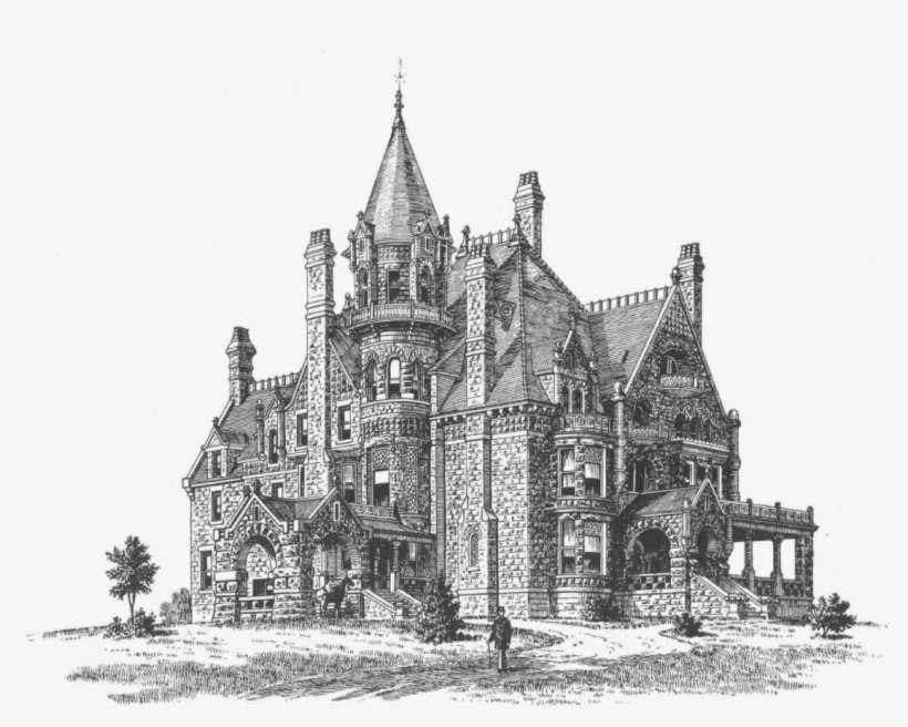 This Style Of Building Also Imposed A Great Burden - Drawing Castle Transparent, transparent png download