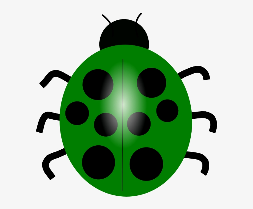 Green Clip Art At Clker Com Vector - Ladybug Clip Art, transparent png download