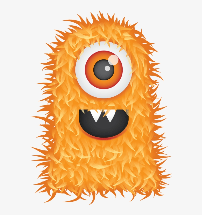 Free Cute Hairy Monster Clipart And Vector Graphics - Clip Art, transparent png download