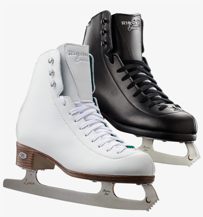 Riedell Model 19 Emerald Ice Figure Skate Set With - Riedell Emerald Ice Skates, transparent png download
