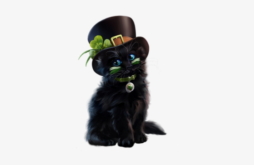 Black Cat Art, Black Cats, Here Kitty Kitty, Kitty - Halloween By Kajenna, transparent png download