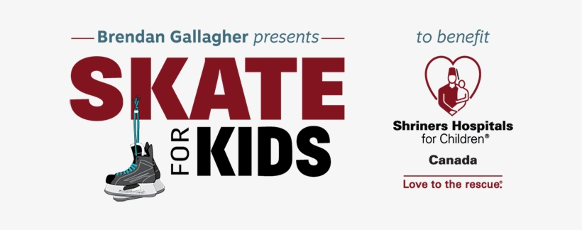 Brendan Gallagher Presents Skate For Kids - Shriners Hospital For Children, transparent png download