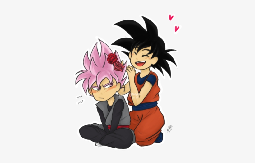 He Called Himself Rosé So Why Not Giving Him Some Roses - Goku X Goku Black, transparent png download