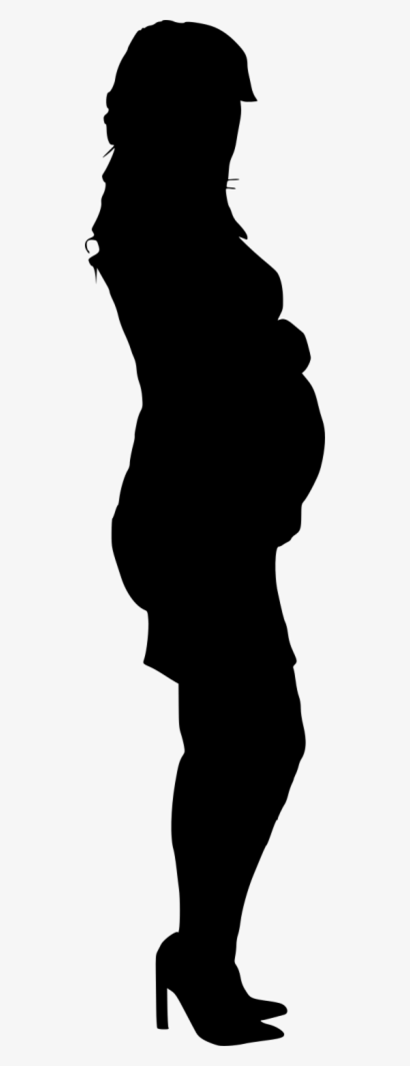 Free Png Pregnant Woman Silhouette Png Images Transparent - Pregnant Woman Silhouette Transparent, transparent png download
