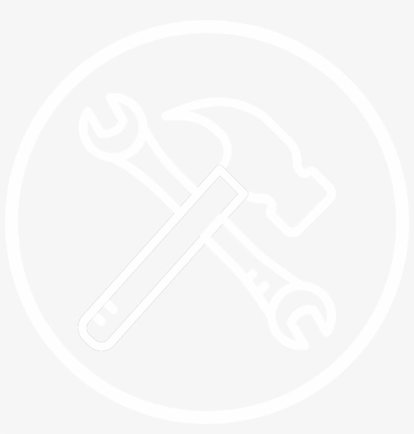 Our Impact Icon White Tools - Construction Business Cards, transparent png download