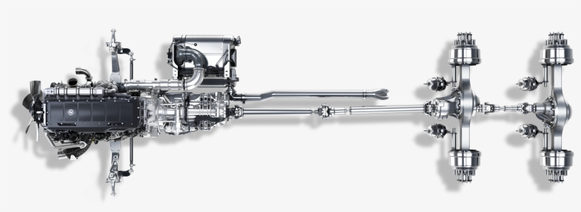 Powertrain - Heavy Duty Truck Drive Train, transparent png download