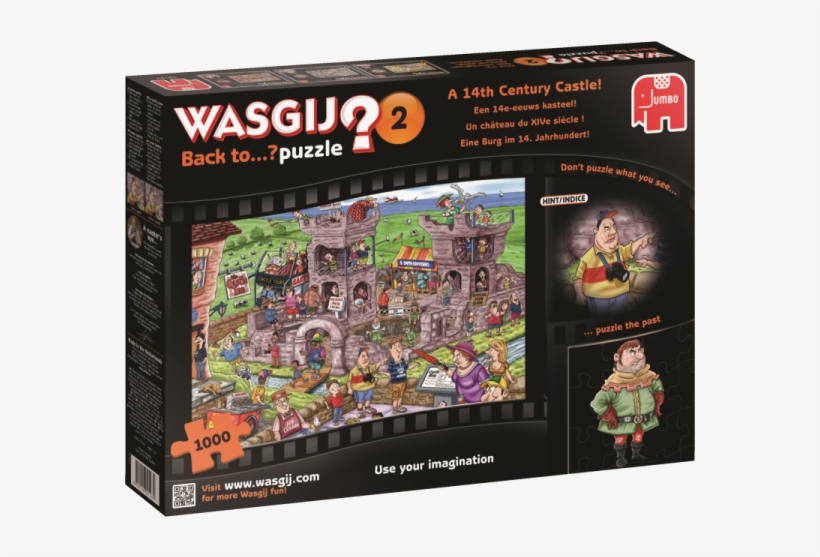Wasgij Back To 2, A 14th Century Castle Cat & Mouse - Jumbo Wasgij Minis Puzzle, transparent png download