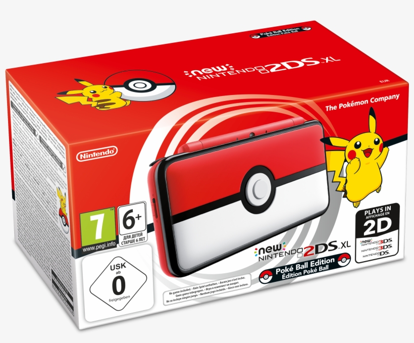 Enlarge Picture - New Nintendo 2ds Pokeball, transparent png download