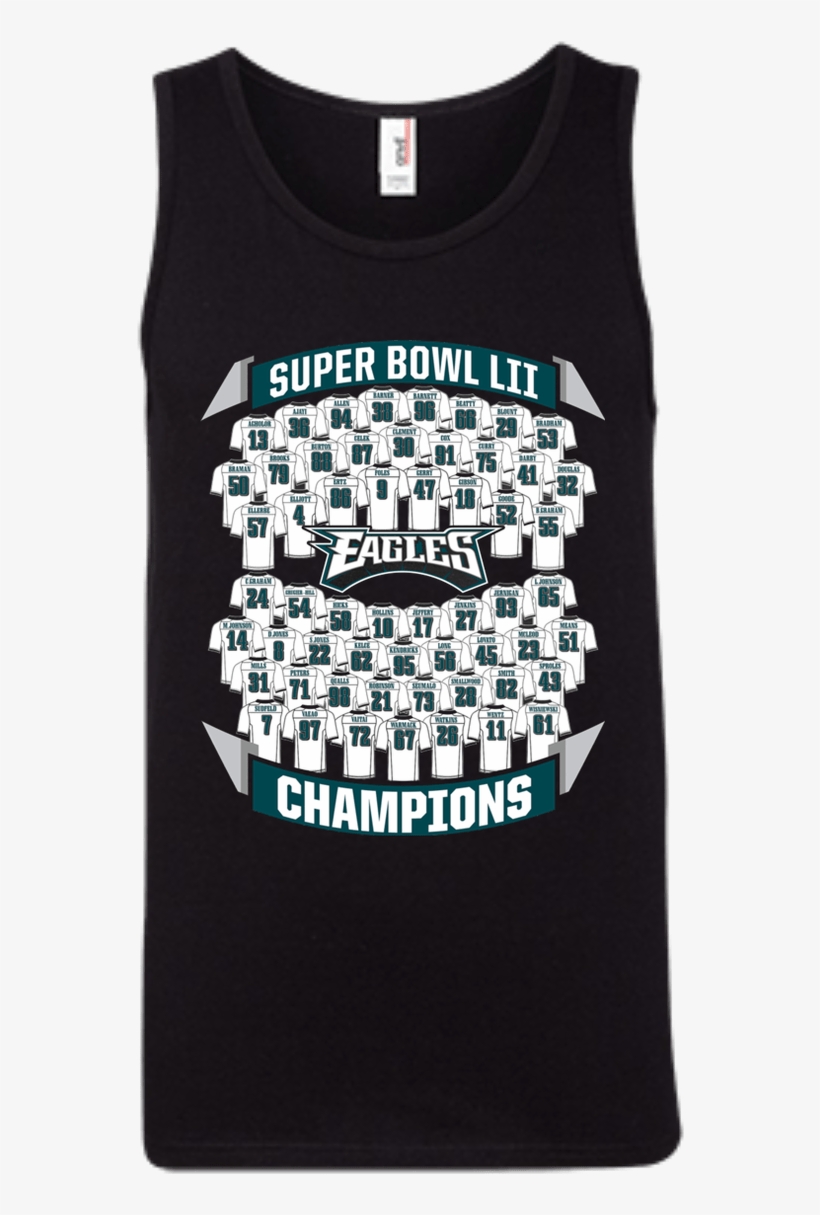 Tt0131 Philadelphia Eagles 2018 Super Bowl Team Tank - Philadelphia Eagles, transparent png download
