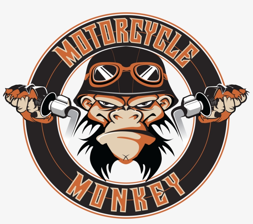 Monkey Motorcycle Logo, transparent png download