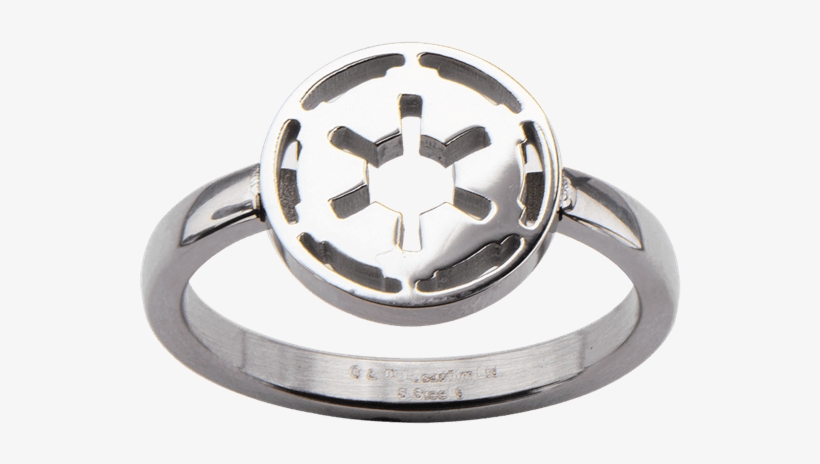Galactic Empire Cut Out Petite Ring - Star Wars Stainless Galactic Empire Symbol Cutout Ring, transparent png download