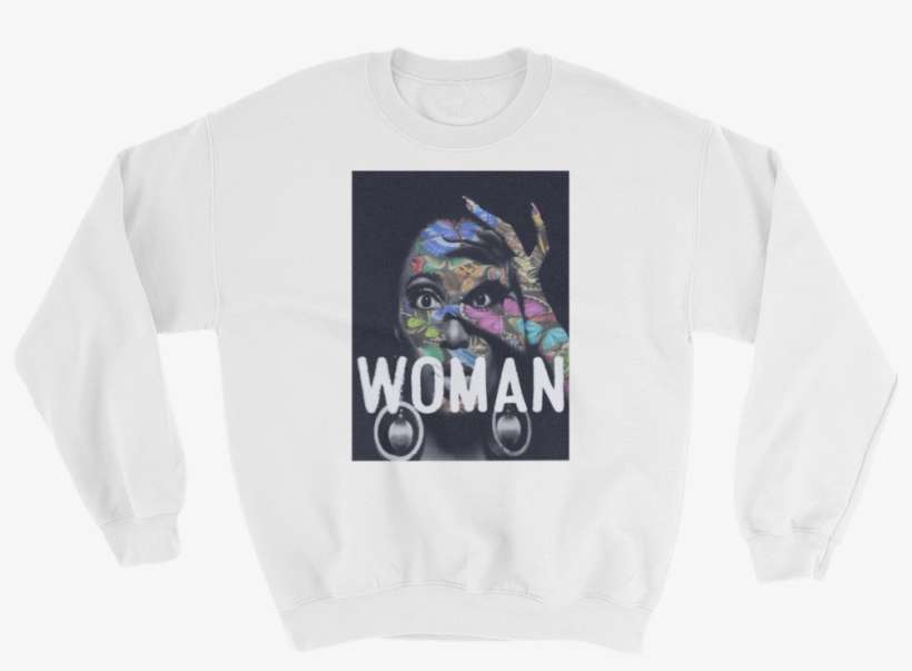 Woman Whte - Long-sleeved T-shirt, transparent png download